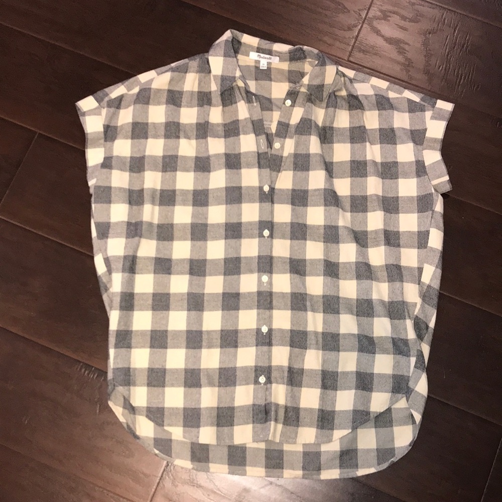 Madewell gingham plaid central shirt